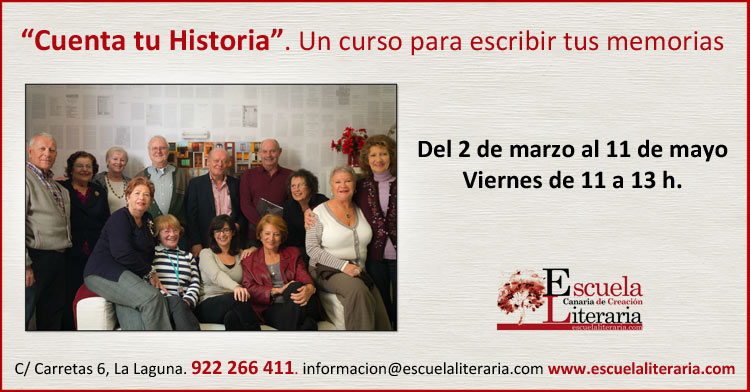 Cuenta tu historia. Un curso para escribir tus memorias.