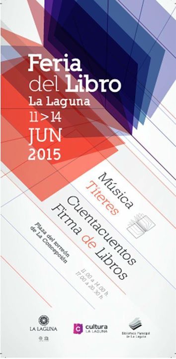 Cartel de la feria del libro de La Laguna 2015