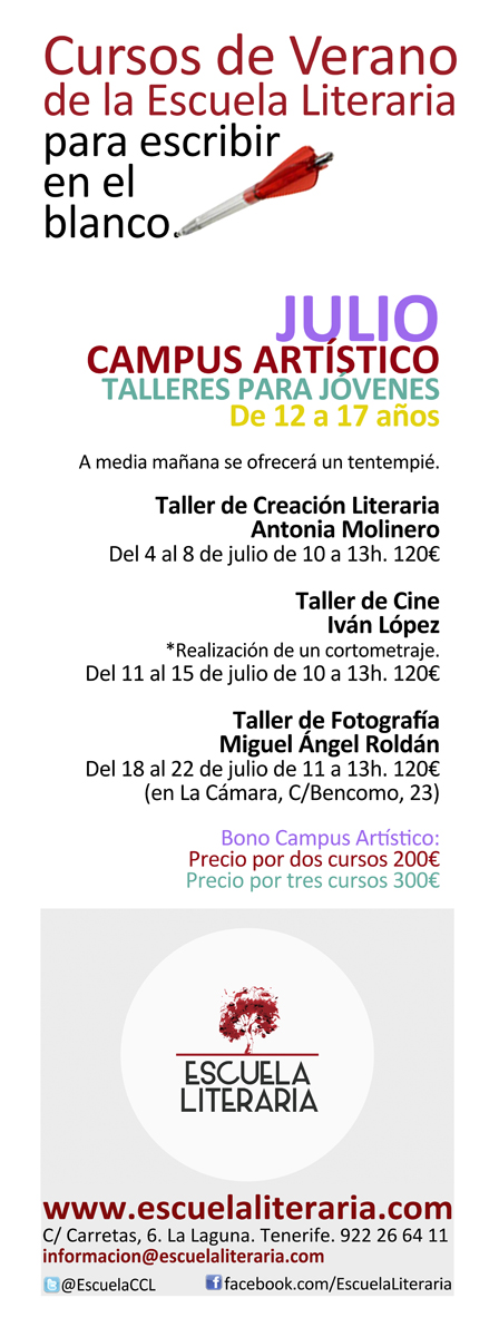 Cursos de verano de La Escuela Literaria