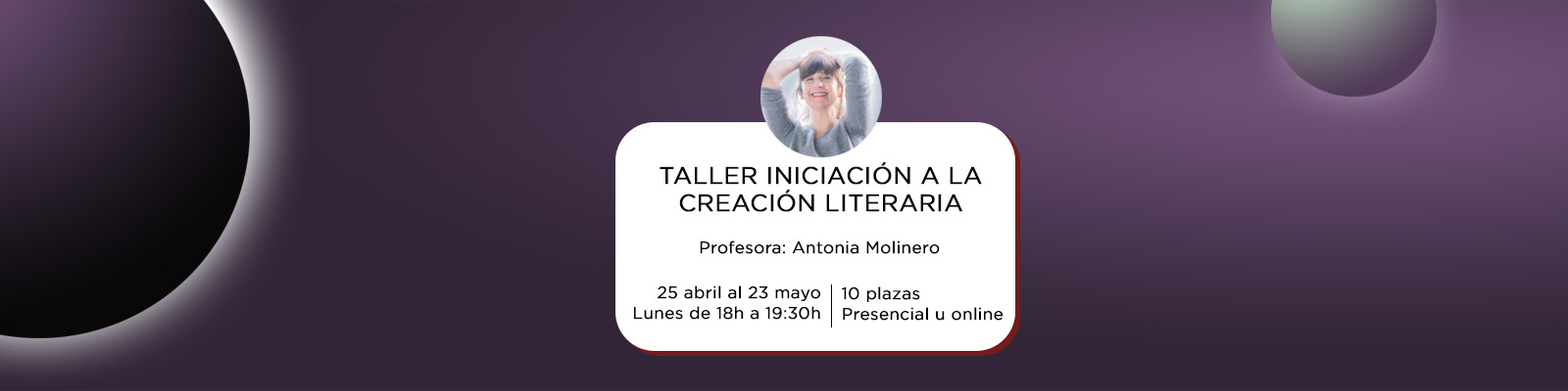 Nuevo Taller de Iniciación a la Creación Literaria